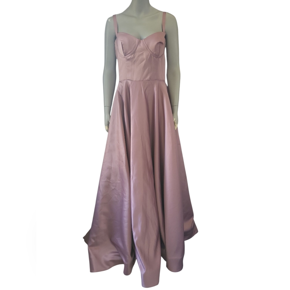 Stacees Wedding Special Occasion Bustier Dress Sz16 Dusty Pink